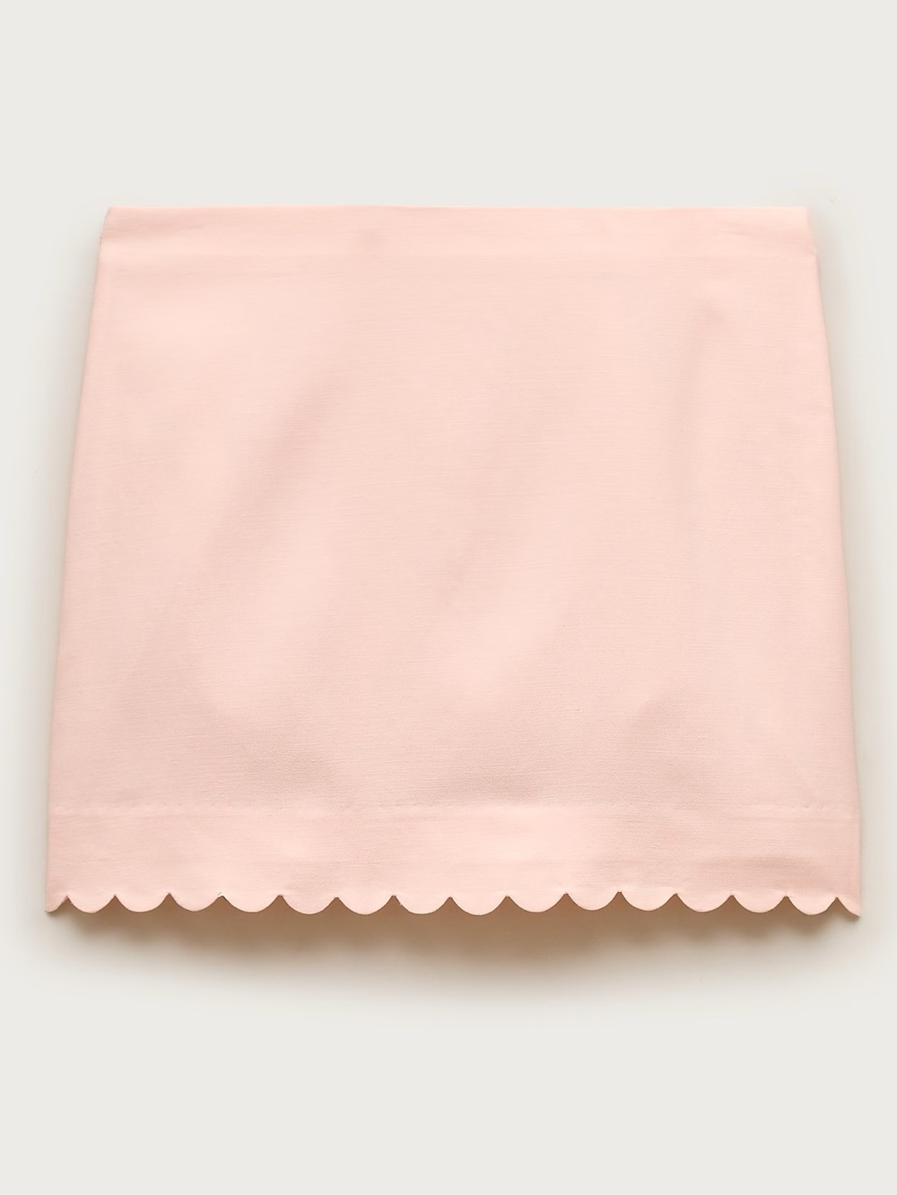 J. Crew - Fairfax Scalloped Mini Skirt in Gramercy Linen Blend